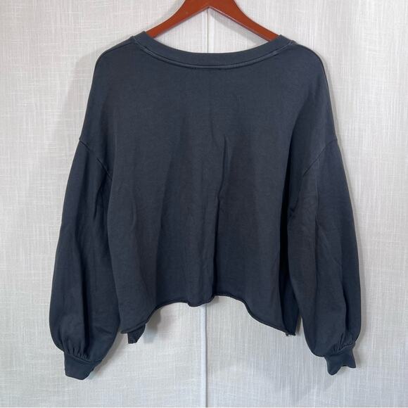Urban Outfitters Out From Under Grey Pullover Notch Neck Sweatshirt Size S - Picture 8 of 14